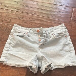 Light Blue Denim Women Shorts